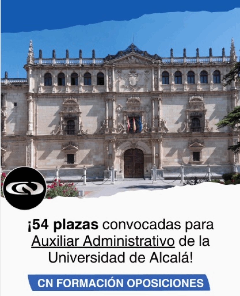 auxiliar administrativo en la universidad de Alcalá