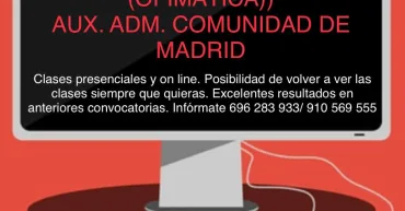 Auxiliar Administrativo Comunidad Madrid