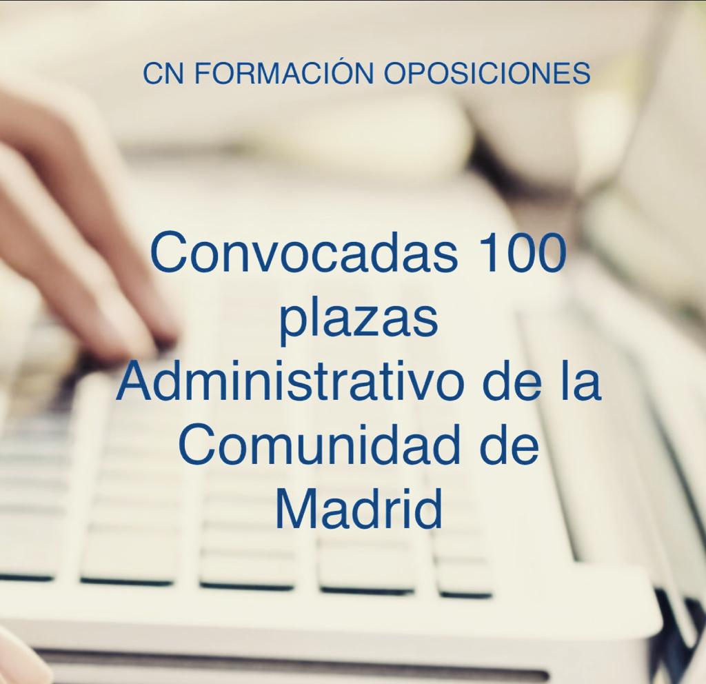 Convocatoria Administrativo de la Comunidad de Madrid 2023